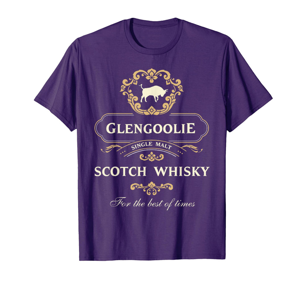 Glengoolies Whiskys Scotch Distressed Lover T-Shirt - Graphic Print Unisex - T-Shirt, Sweatshirt, Hoodie