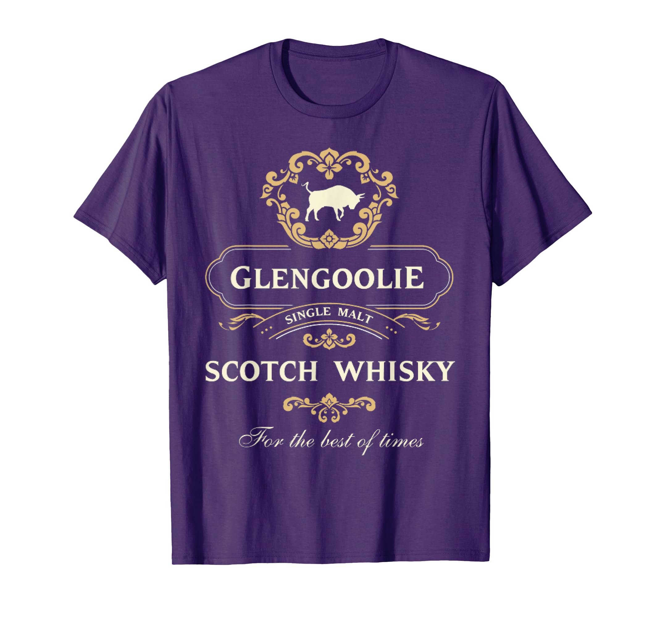 Glengoolies Whiskys Scotch Distressed Lover T-Shirt - Graphic Print Unisex - T-Shirt, Sweatshirt, Hoodie
