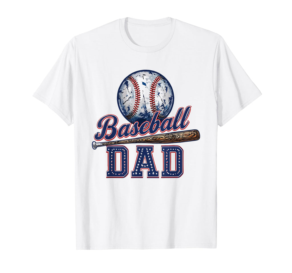 Baseball Dad Game Day Fathers Day T-Shirt - Unique Graphic Unisex - T-Shirt, Sweatshirt, Hoodie