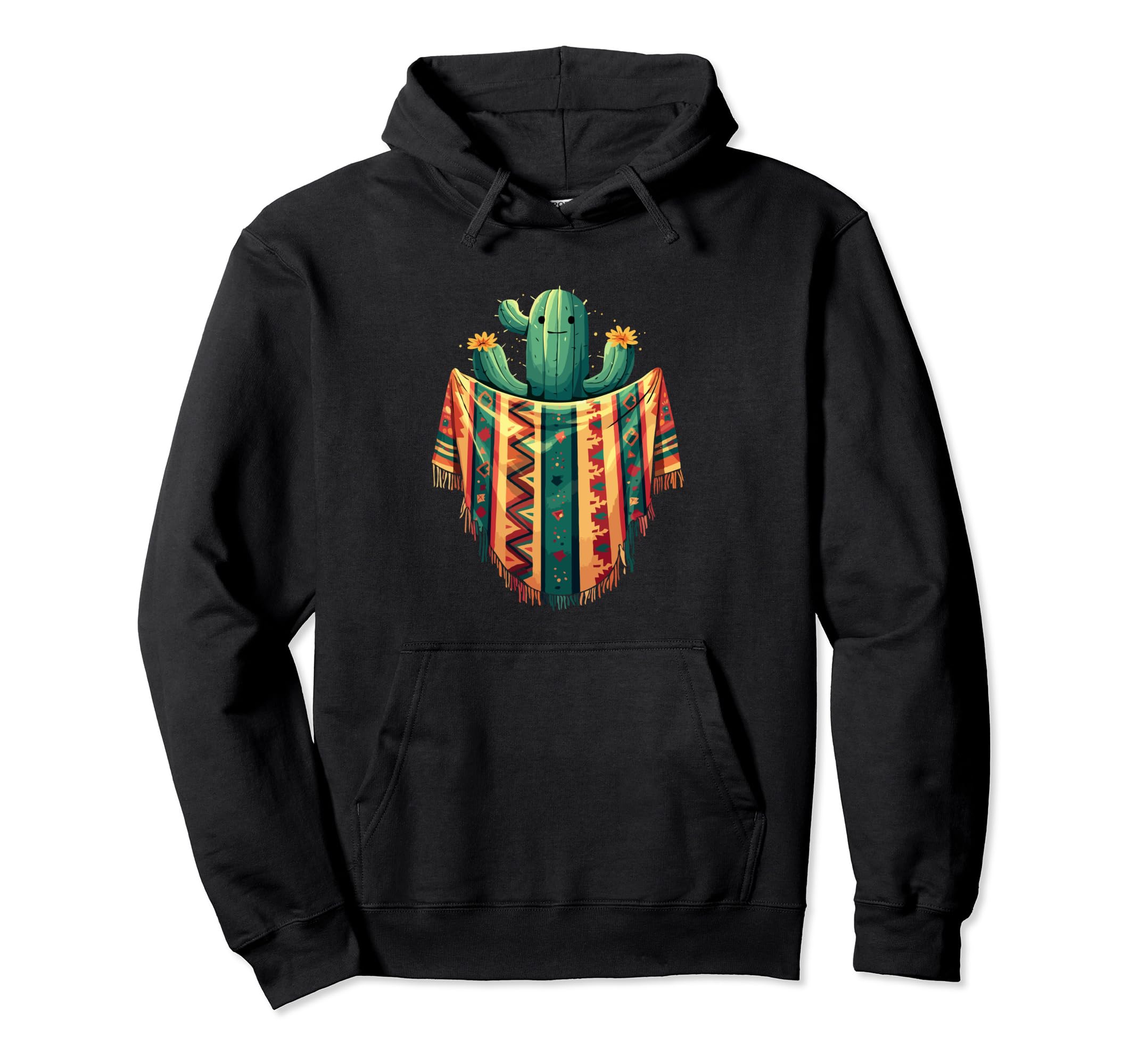 Cactus Serape Succulent Plant Cacti Hoodie - Trendy Graphic for Adults - T-Shirt, Sweatshirt, Hoodie
