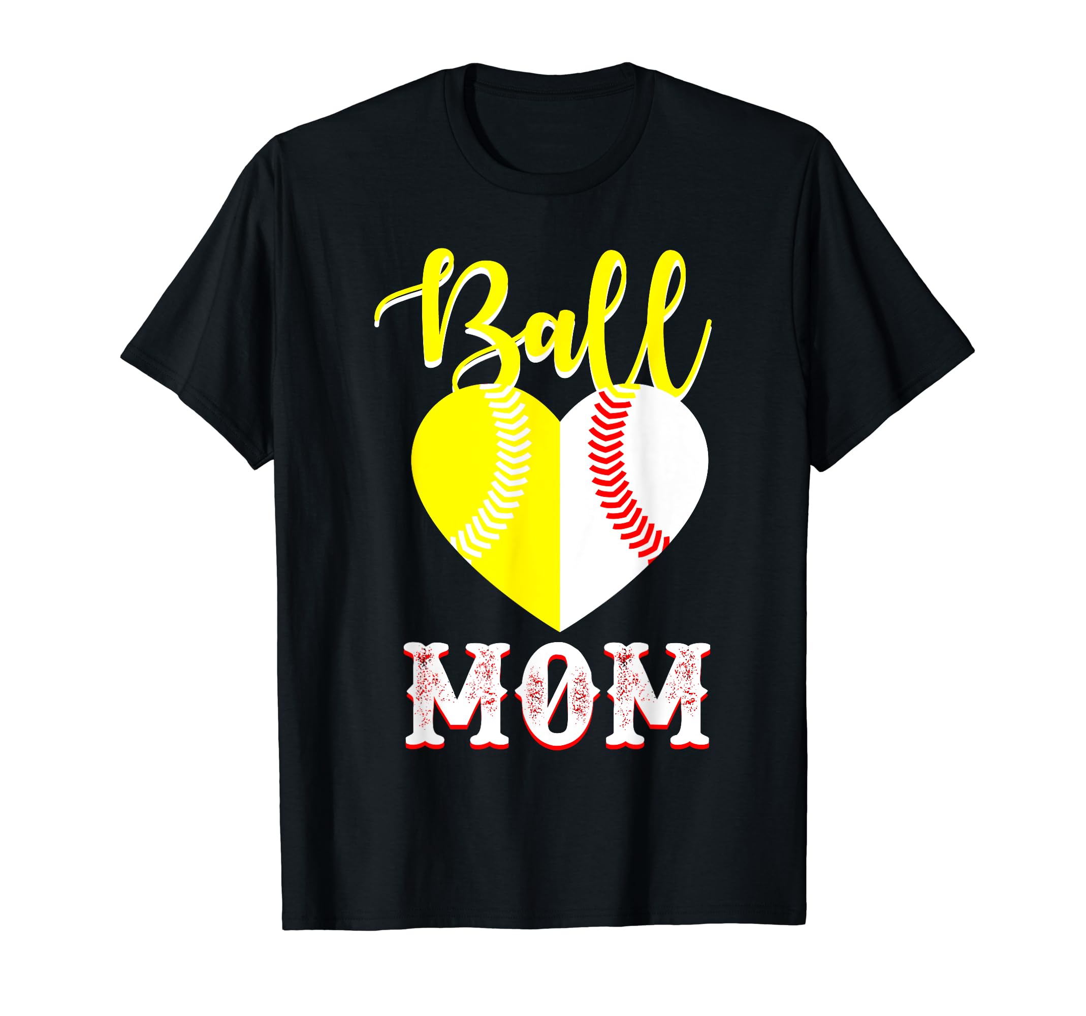 Ball Mom Funny Mom Softball Baseball T-Shirt - Trendy Graphic Men Women - T-Shirt, Sweatshirt, Hoodie