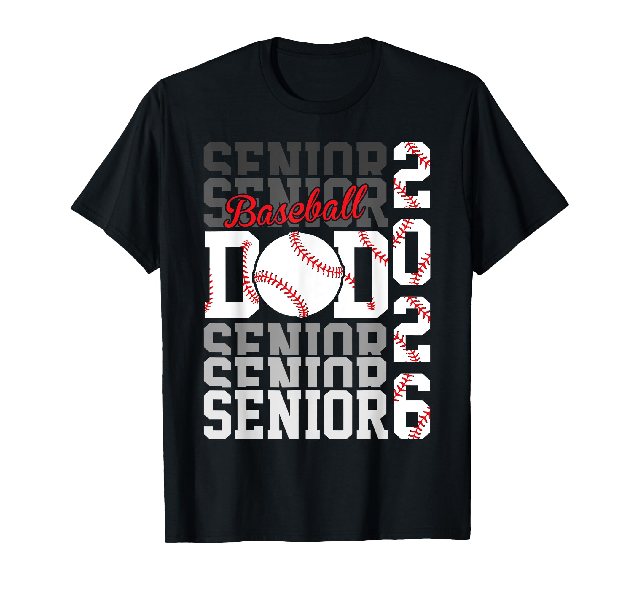 2026 Baseball Senior Dad Graduation T-Shirt - Minimalist Print Men Women - T-Shirt, Sweatshirt, Hoodie