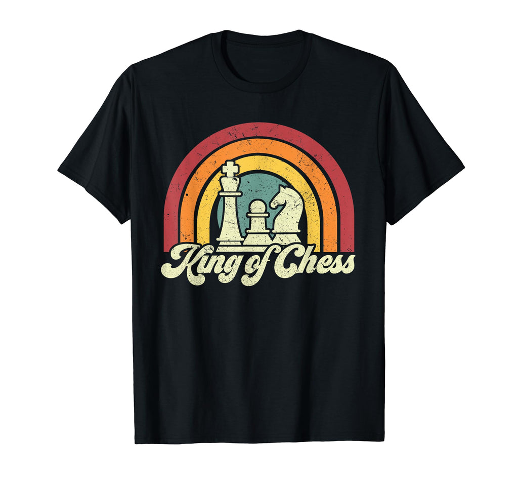 King Chess Player Sunset Chess Pieces T-Shirt - Casual Everyday Wear Unisex - T-Shirt, Sweatshirt, Hoodie