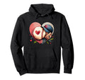 Funny Baseball Heart Sport Baseball Hoodie - Aesthetic Graphic Men Women - T-Shirt, Sweatshirt, Hoodie