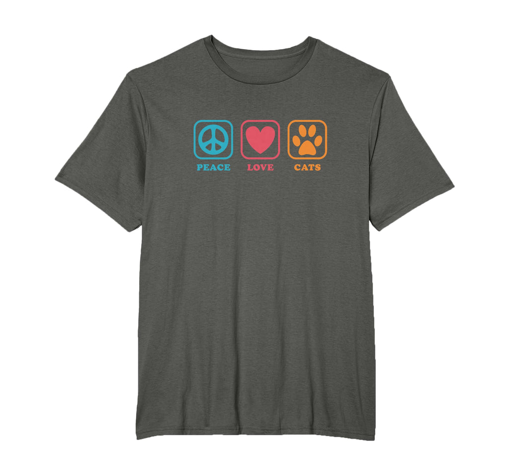 Peace Love Cats Cat Owner T-Shirt - Streetwear Style Unisex - T-Shirt, Sweatshirt, Hoodie