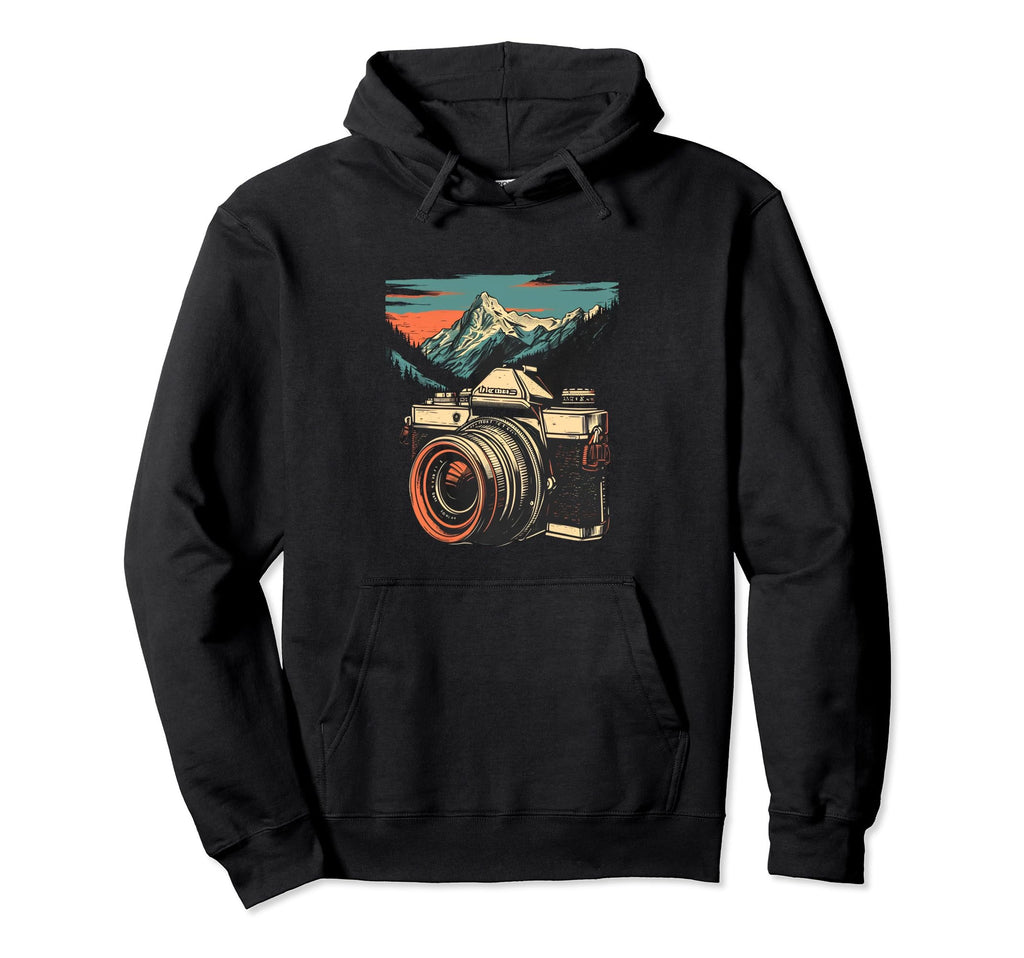 Photography Camera Mountain Nature Hoodie - Novelty Apparel Unisex - T-Shirt, Sweatshirt, Hoodie