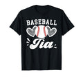 Baseball Tia Hearts Aunt Tia Baseball T-Shirt - Novelty Apparel Unisex - T-Shirt, Sweatshirt, Hoodie