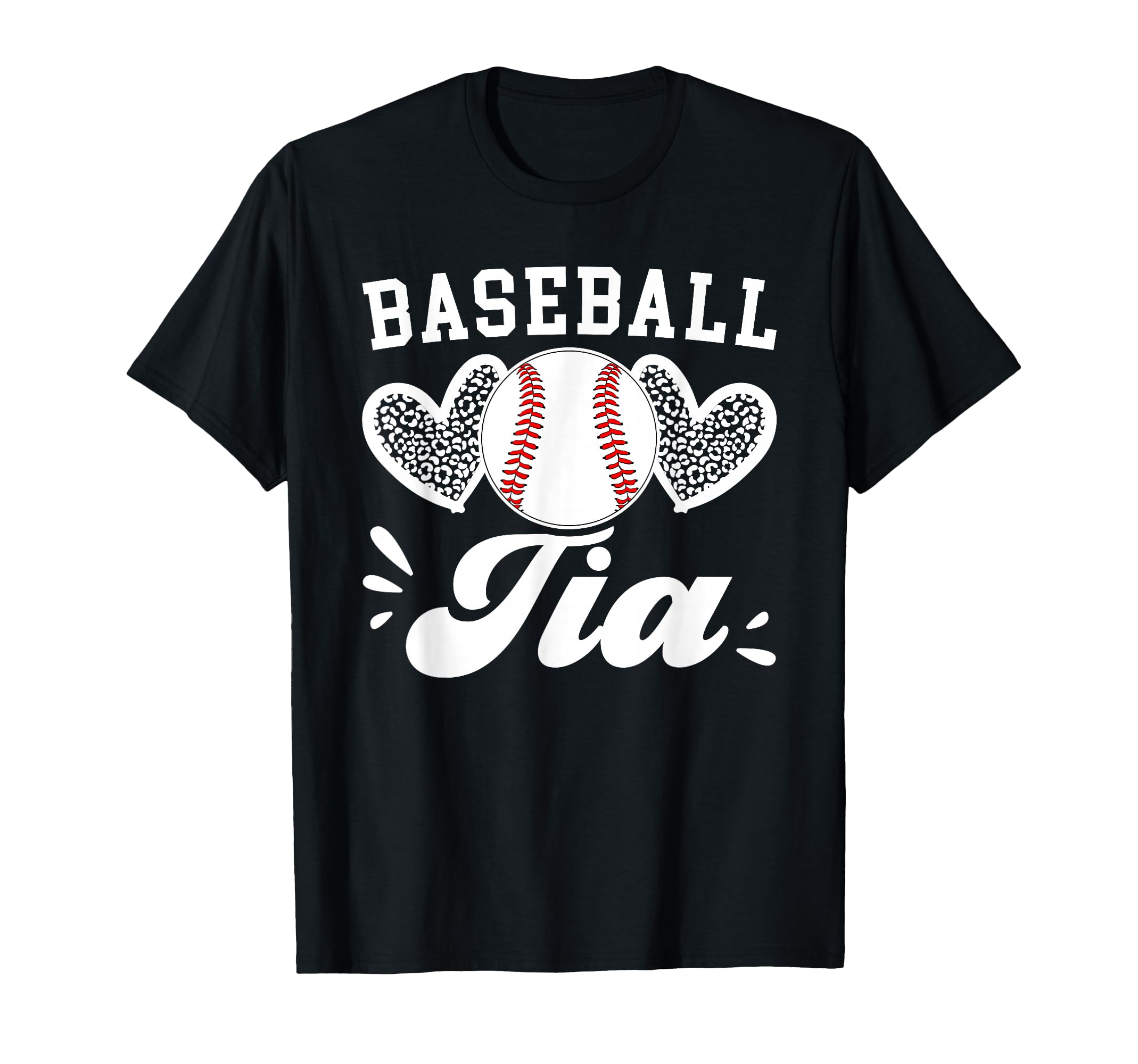 Baseball Tia Hearts Aunt Tia Baseball T-Shirt - Novelty Apparel Unisex - T-Shirt, Sweatshirt, Hoodie
