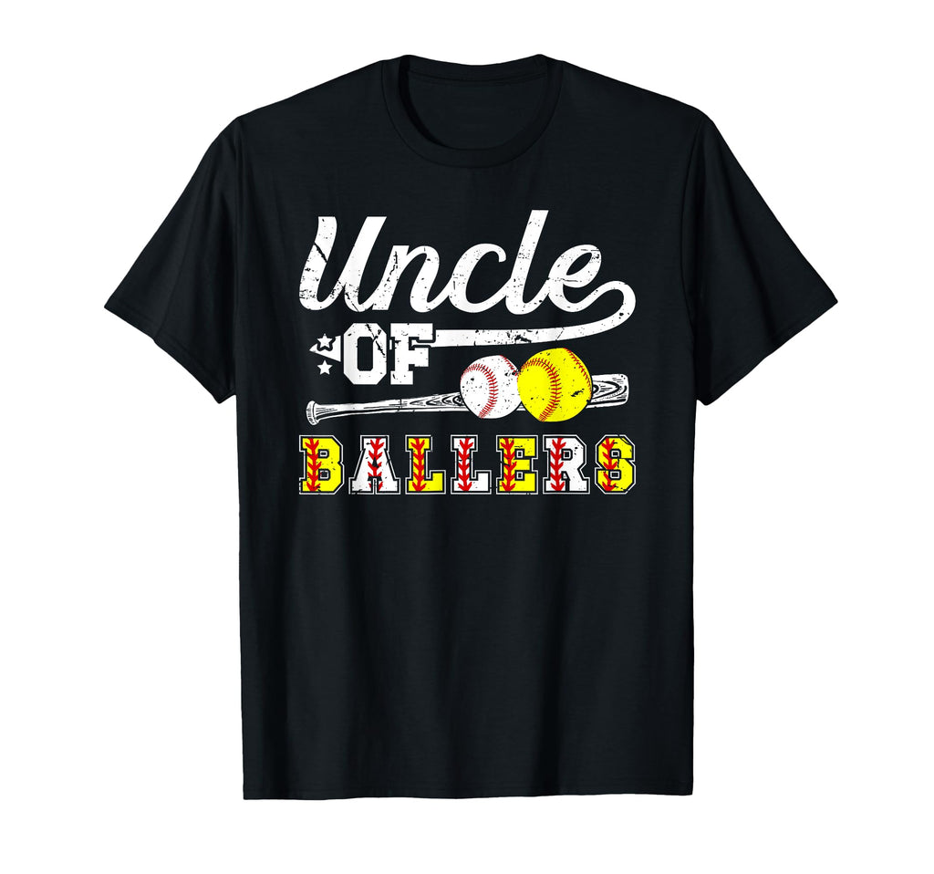 Uncle Ballers Softball Baseball T-Shirt - Casual Everyday Wear for Adults - T-Shirt, Sweatshirt, Hoodie