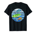 Fish Hook Fishing Lure Distressed Sunset T-Shirt - Graphic Print Men Women - T-Shirt, Sweatshirt, Hoodie