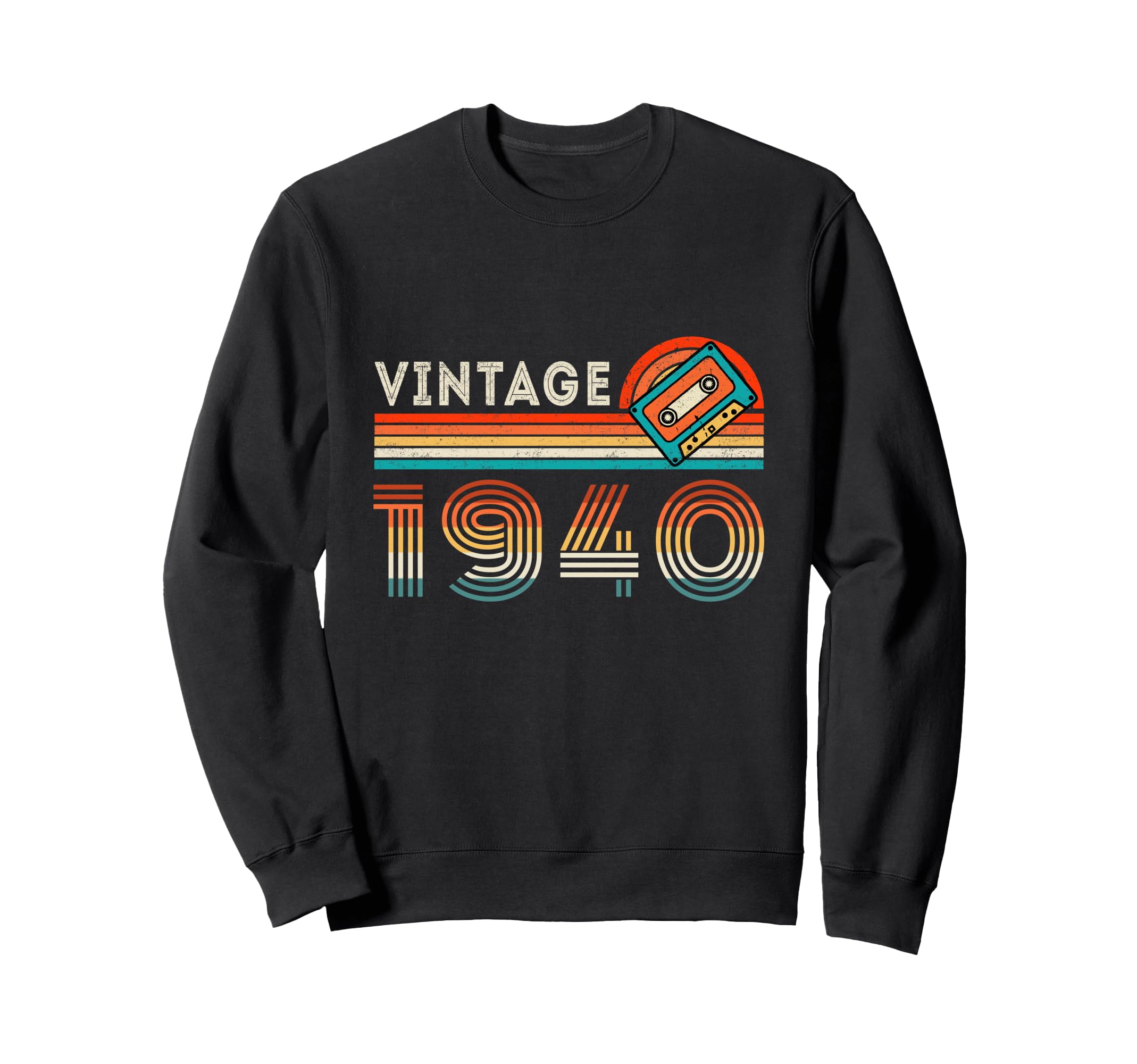 1940 Birthday Cassette Tape 85 Years Sweatshirt - Trendy Graphic Men Women - T-Shirt, Sweatshirt, Hoodie