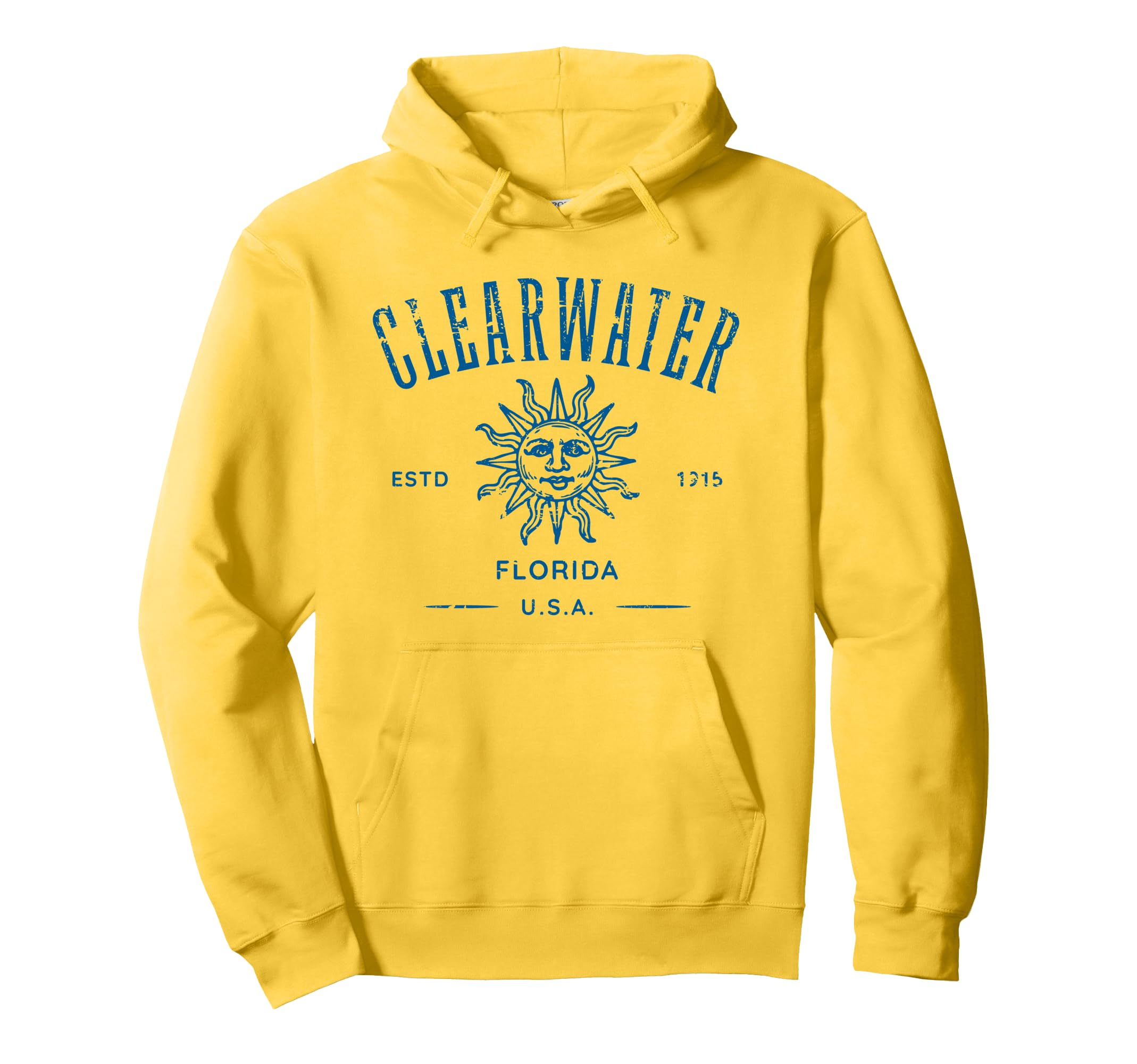Clearwater Florida Distressed Souvenir Hoodie - Trendy Graphic Unisex - T-Shirt, Sweatshirt, Hoodie