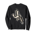 Coil Tattoo Machine Blackwork Sweatshirt - Fun Novelty Design for Adults - T-Shirt, Sweatshirt, Hoodie