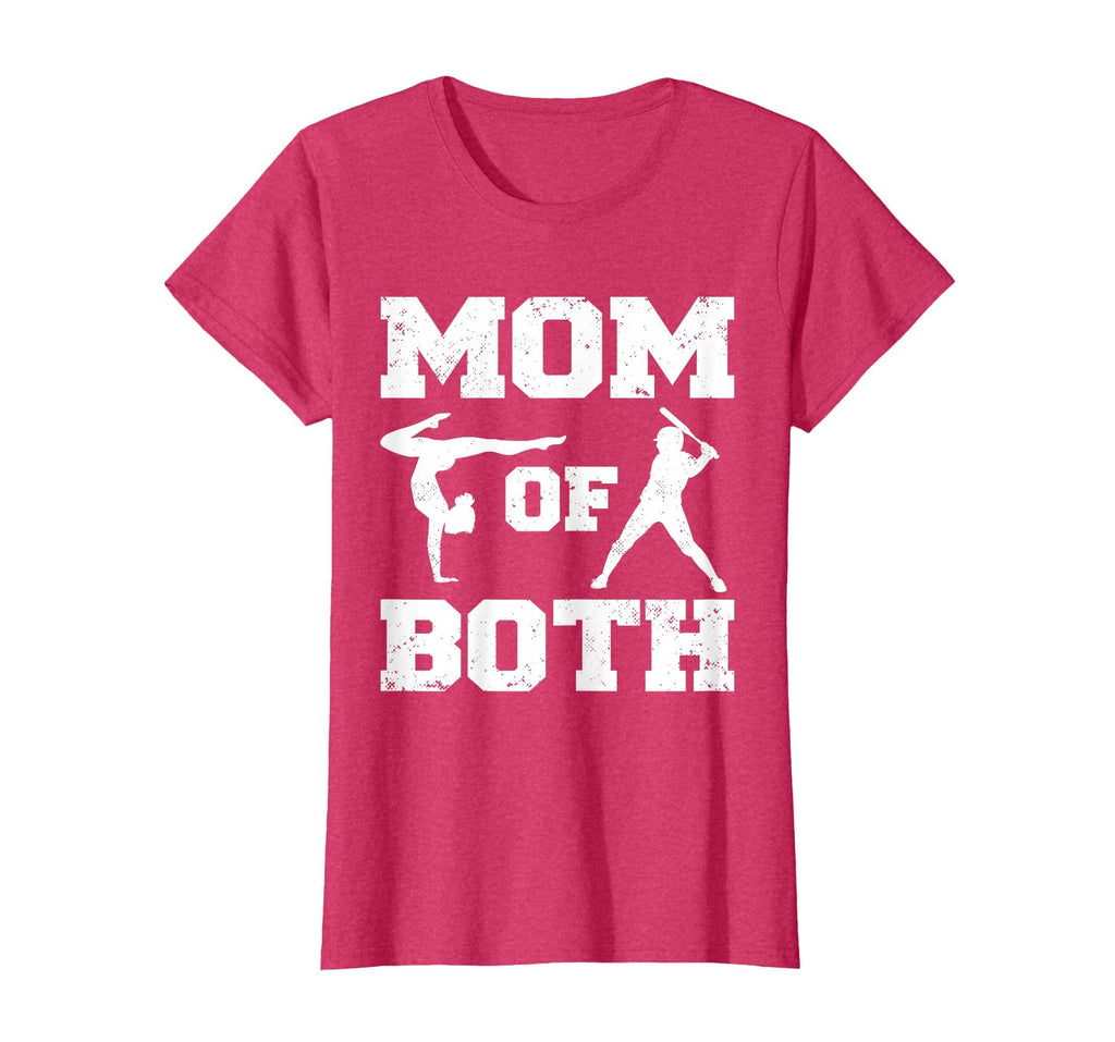 Mom Both Funny Baseball Gymnastics T-Shirt - Minimalist Print for Adults - T-Shirt, Sweatshirt, Hoodie