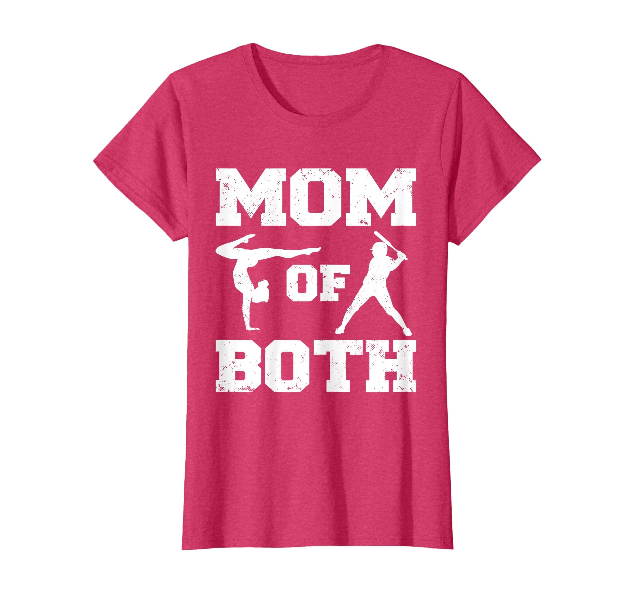Mom Both Funny Baseball Gymnastics T-Shirt - Minimalist Print for Adults - T-Shirt, Sweatshirt, Hoodie