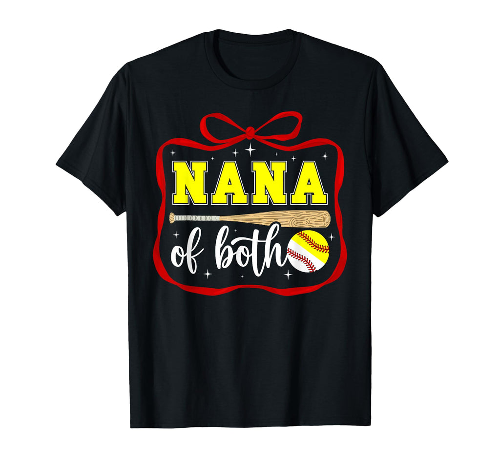 Nana Both Coquette Baseball Softball T-Shirt - Minimalist Print for Adults - T-Shirt, Sweatshirt, Hoodie