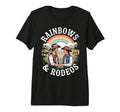 Mens Rainbows And Rodeos Lgbtq Western T-Shirt - Novelty Apparel Men Women - T-Shirt, Sweatshirt, Hoodie