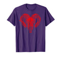 Old Red Ram Skull Western Cowboys T-Shirt - Minimalist Print Men Women - T-Shirt, Sweatshirt, Hoodie
