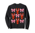 Coquette Bow Crawfish Y2K Aesthetic Sweatshirt - Graphic Print for Adults - T-Shirt, Sweatshirt, Hoodie