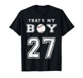 Thats My Baseball 27 Jersey Number T-Shirt - Fun Novelty Design for Adults - T-Shirt, Sweatshirt, Hoodie