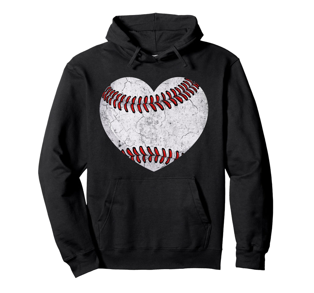 Baseball Mom Mama Mothers Day Distressed Hoodie - Minimalist Print Unisex - T-Shirt, Sweatshirt, Hoodie