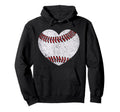 Baseball Mom Mama Mothers Day Distressed Hoodie - Minimalist Print Unisex - T-Shirt, Sweatshirt, Hoodie