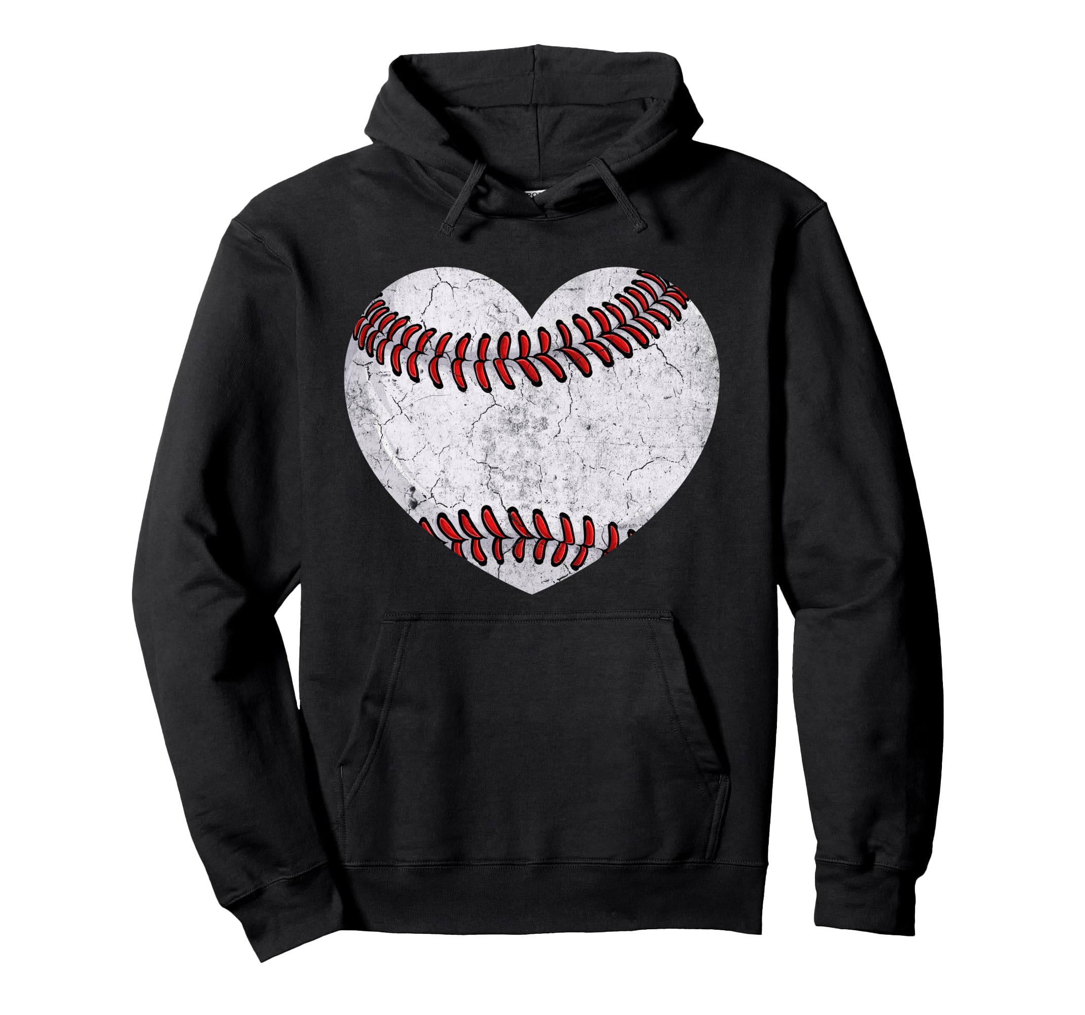Baseball Mom Mama Mothers Day Distressed Hoodie - Minimalist Print Unisex - T-Shirt, Sweatshirt, Hoodie