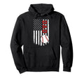Baseball Dad Us Flag Dad Baseball Hoodie - Novelty Apparel Men Women - T-Shirt, Sweatshirt, Hoodie