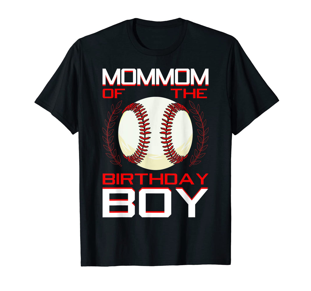 Mommom Birthday Baseball Theme Bday T-Shirt - Aesthetic Graphic for Adults - T-Shirt, Sweatshirt, Hoodie