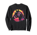 Horse Vaporwave Aesthetic Synthwave Sweatshirt - Graphic Print for Adults - T-Shirt, Sweatshirt, Hoodie
