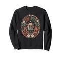 70S Mushroom Hippie Boho Aesthetic Sweatshirt - Graphic Print Unisex - T-Shirt, Sweatshirt, Hoodie