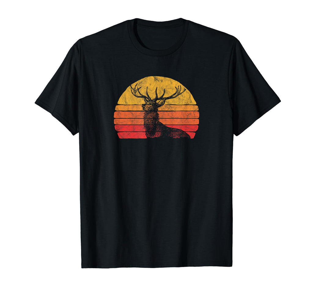 Stag Buck Deer Distressed Hunting T-Shirt - Graphic Print Men Women - T-Shirt, Sweatshirt, Hoodie