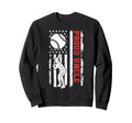 Proud Uncle Baseball Player Us Flag Sweatshirt - Novelty Apparel Unisex - T-Shirt, Sweatshirt, Hoodie