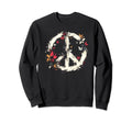 60S 70S Peace Love And Groovy Flower Sweatshirt - Novelty Apparel Unisex - T-Shirt, Sweatshirt, Hoodie