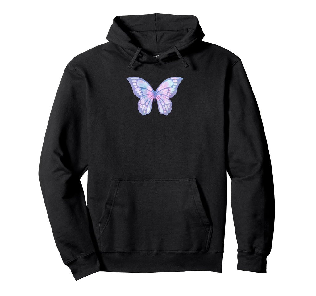 Y2K Aesthetic Butterfly Tie Dye Trendy Hoodie - Novelty Apparel Men Women - T-Shirt, Sweatshirt, Hoodie