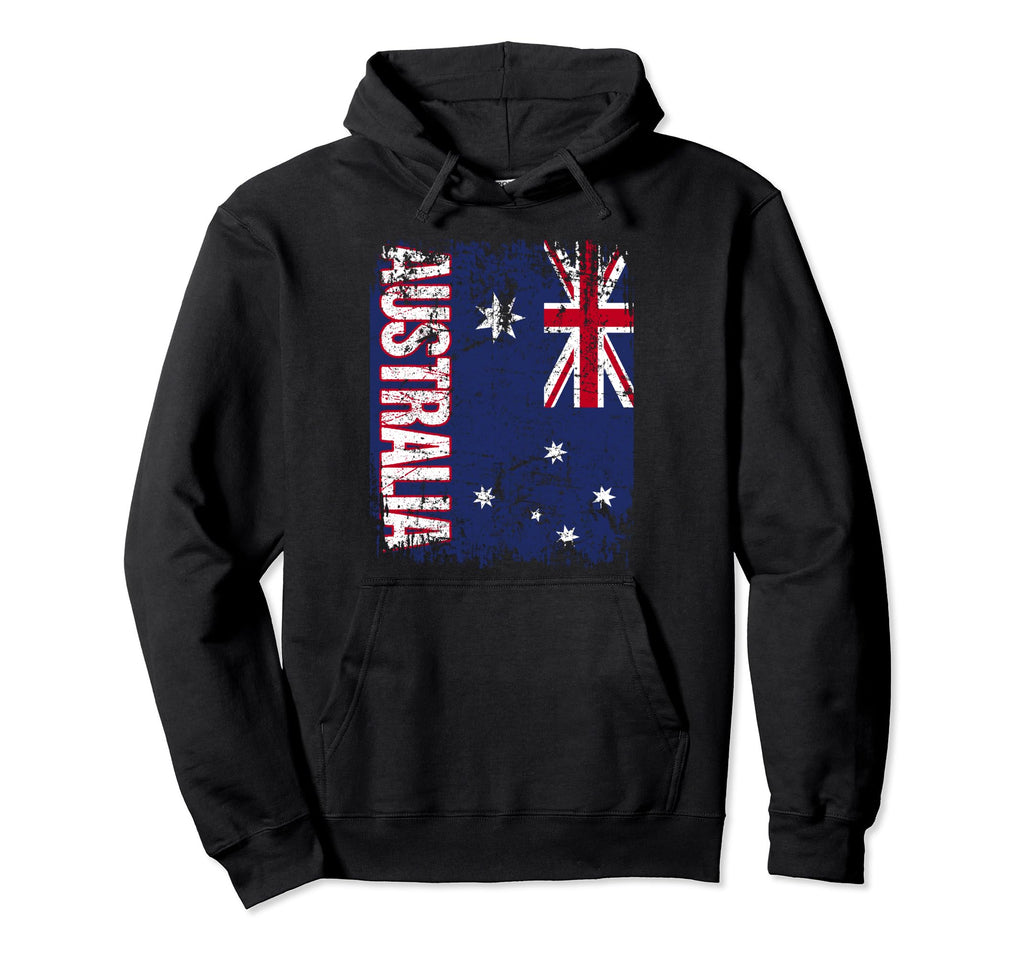 Australia Flag Distressed Australia Hoodie - Trendy Graphic Men Women - T-Shirt, Sweatshirt, Hoodie