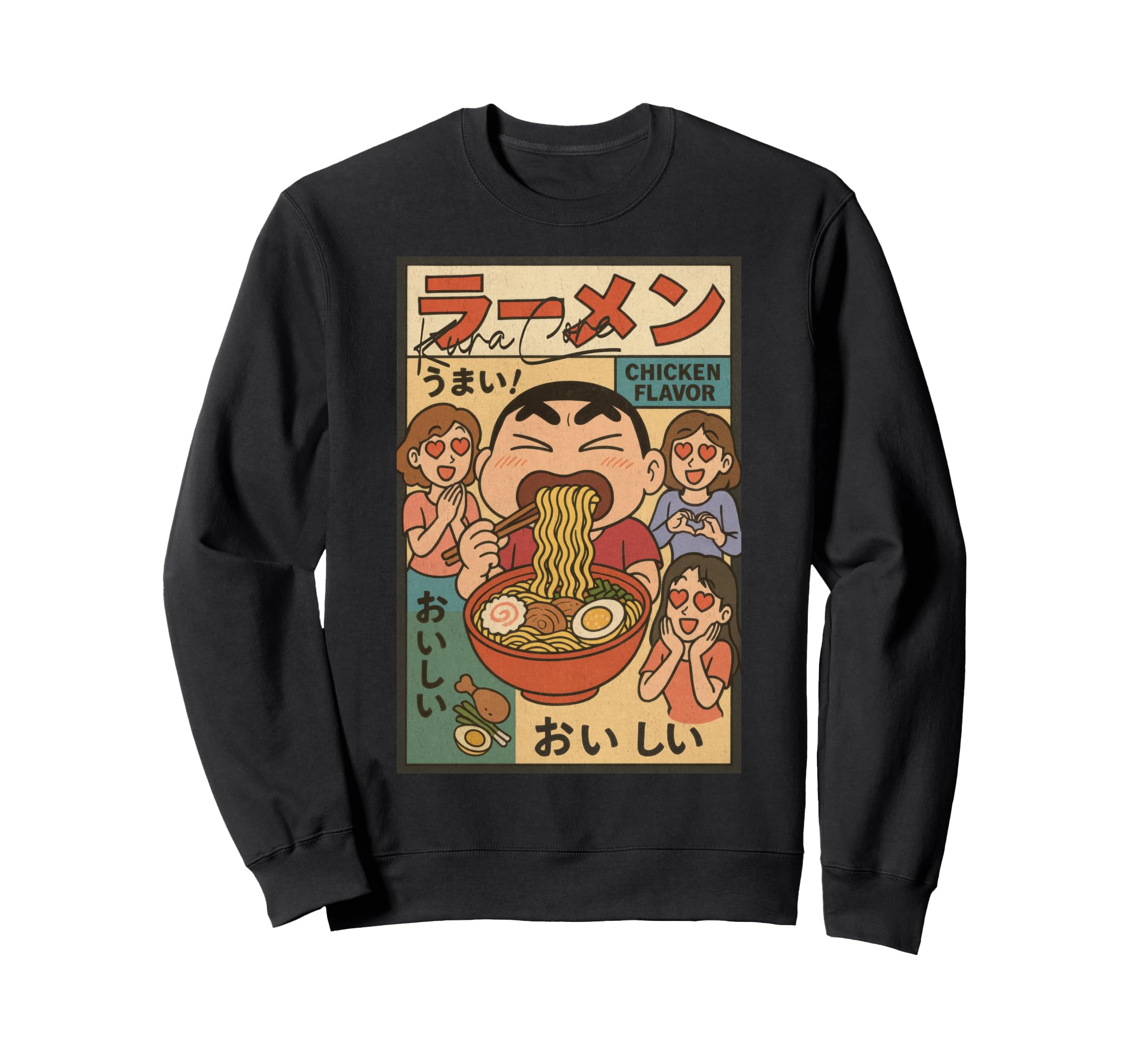 Ramen Japanese Streetwear Cyberpunk Sweatshirt - Novelty Apparel Men Women - T-Shirt, Sweatshirt, Hoodie