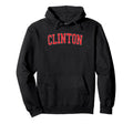 Clinton Sc Distressed Red Varsity Hoodie - Trendy Graphic Men Women - T-Shirt, Sweatshirt, Hoodie