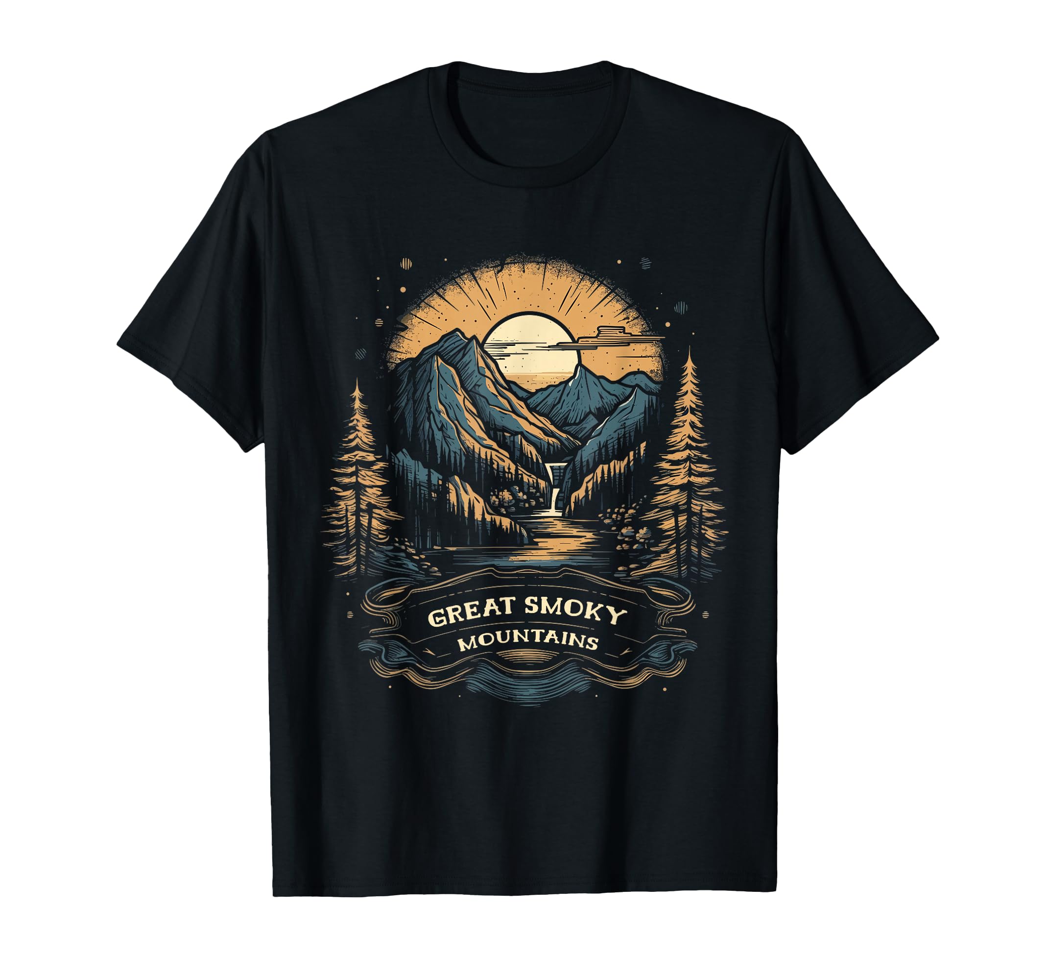 Great Smoky Mountains Usa National Park T-Shirt - Unique Graphic Unisex - T-Shirt, Sweatshirt, Hoodie