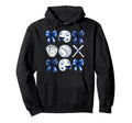 Baseball Coquette Bow Baseball Mama Hoodie - Novelty Apparel Men Women - T-Shirt, Sweatshirt, Hoodie