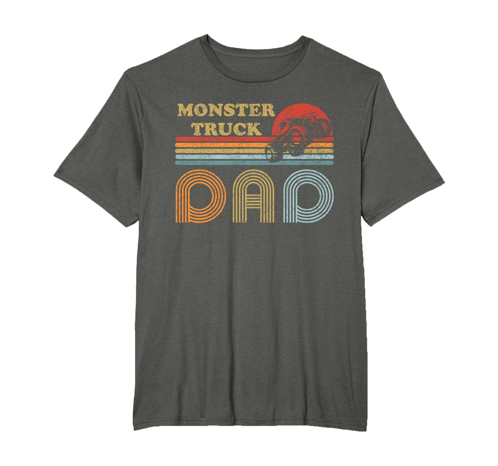 Monster Truck Dad Sunset Horizon Lines T-Shirt - Trendy Graphic Men Women - T-Shirt, Sweatshirt, Hoodie