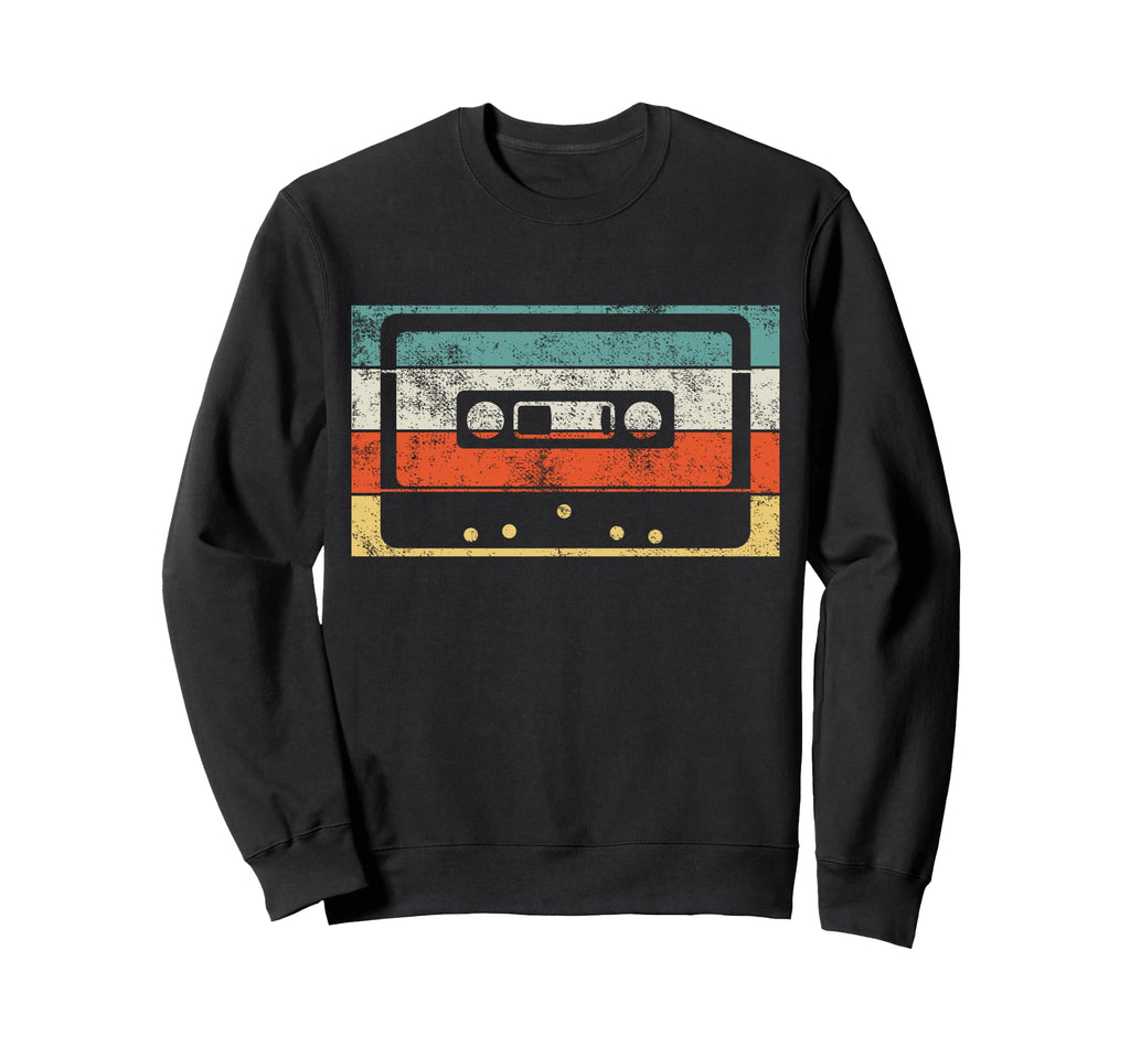 80S 90S Music Cassette Tape Sweatshirt - Custom Art Print Men Women - T-Shirt, Sweatshirt, Hoodie