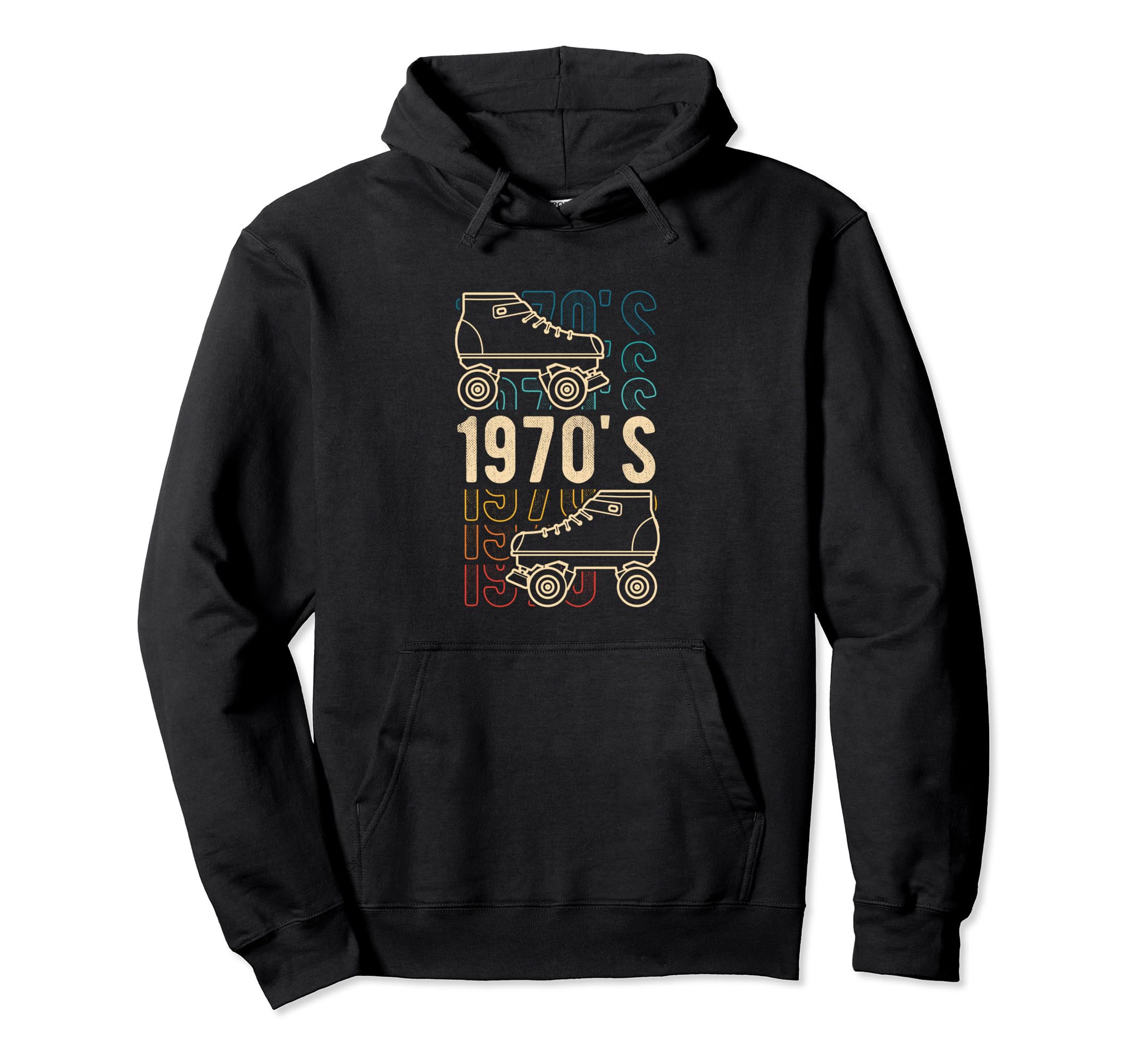 1970S Roller Skates Skating Lifestyle Skates Hoodie - Graphic Print Unisex - T-Shirt, Sweatshirt, Hoodie