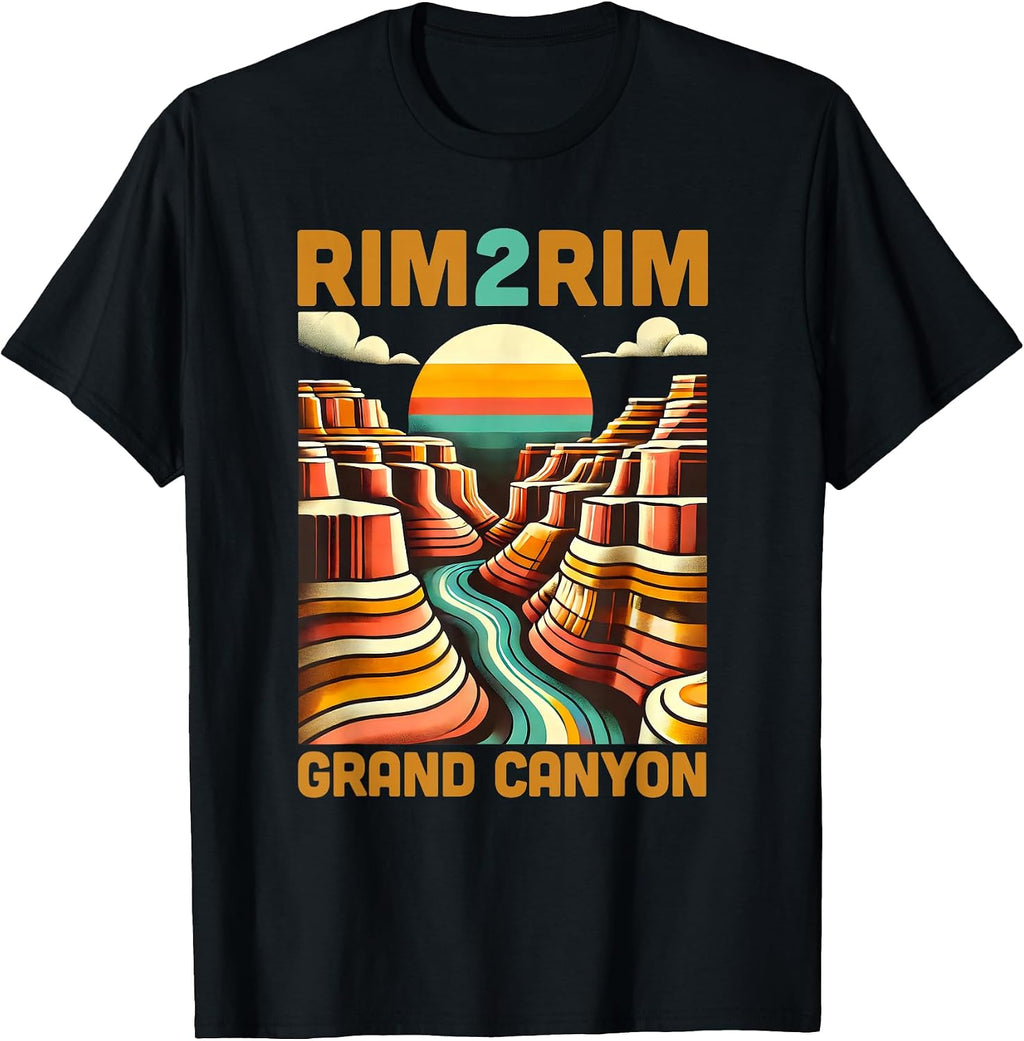 Grand Canyon Rim2Rim Runners Gifts Trail Run Merch - Adult & Kids T-Shirts, Sweatshirts & Hoodies apparel design preview 1