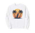 Surfboard Palm Trees 80S Sunset Sweatshirt - Novelty Apparel Men Women - T-Shirt, Sweatshirt, Hoodie