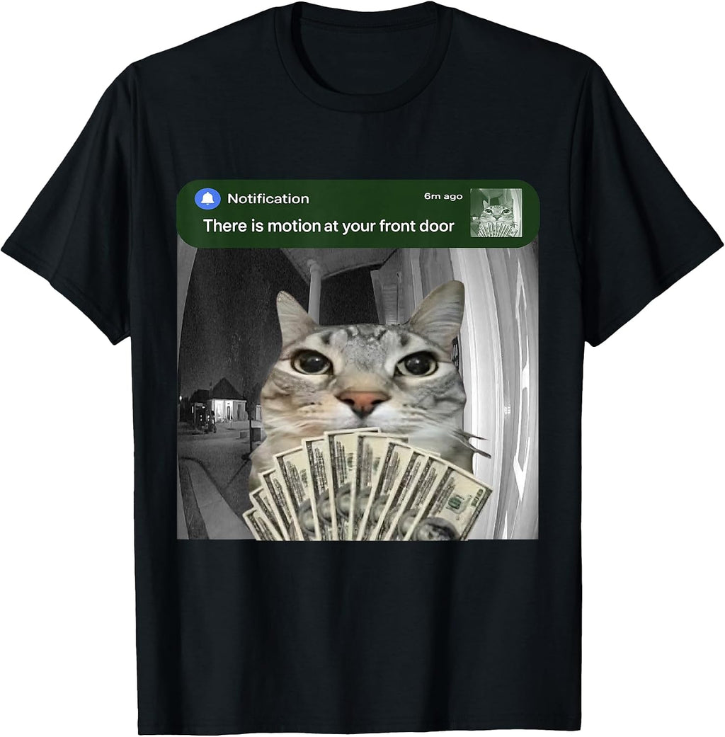 Funny Cat with Motion Meme Humor - Adult & Kids T-Shirts, Sweatshirts & Hoodies apparel design preview 1