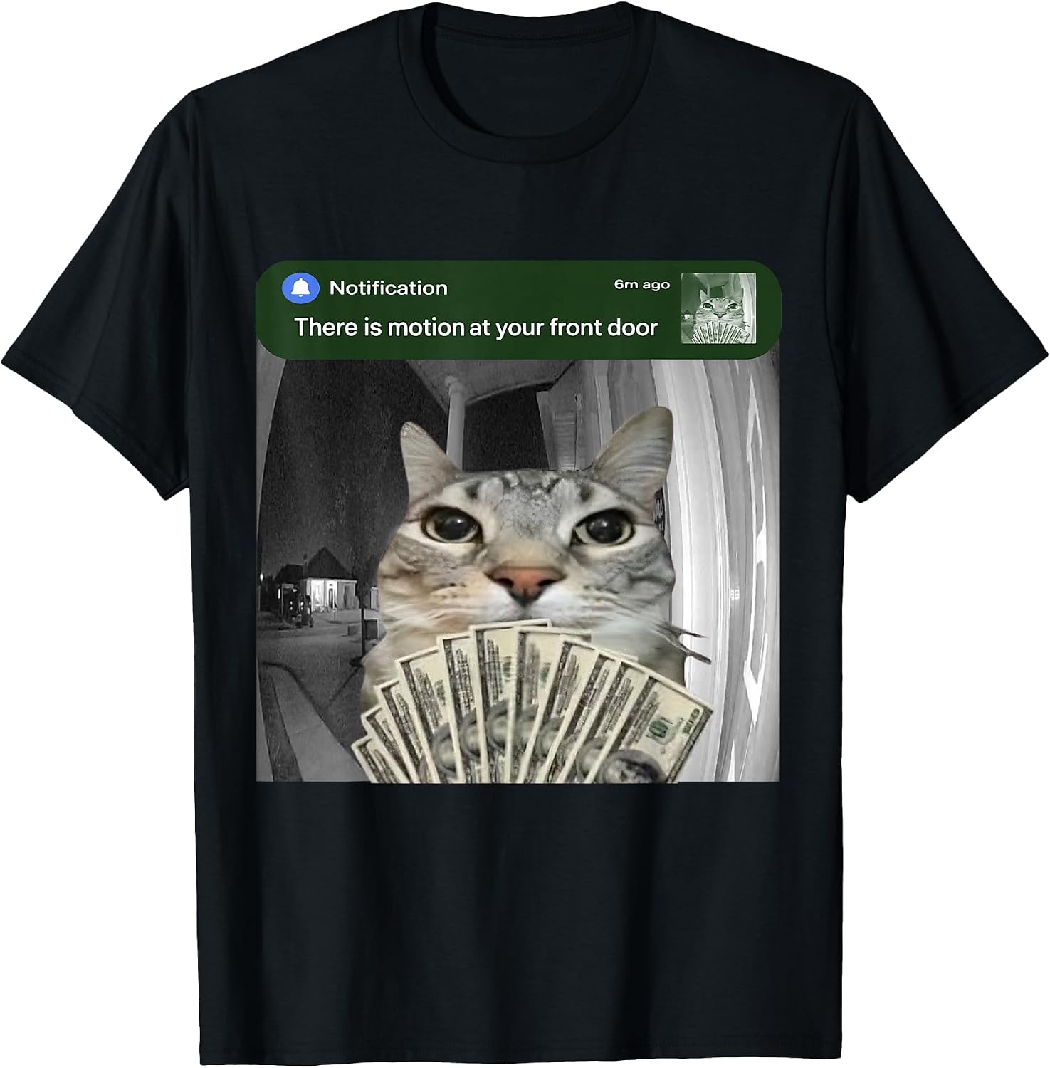 Funny Cat with Motion Meme Humor - Adult & Kids T-Shirts, Sweatshirts & Hoodies apparel design preview 1