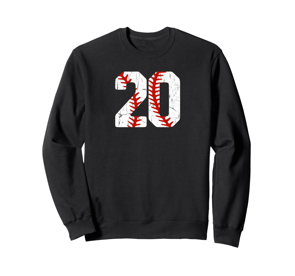 Baseball Player Jersey Number 20 20 Sweatshirt - Novelty Apparel Men Women - T-Shirt, Sweatshirt, Hoodie