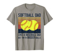 Soft Ball Dad Like Baseball Dad T-Shirt - Aesthetic Graphic for Adults - T-Shirt, Sweatshirt, Hoodie