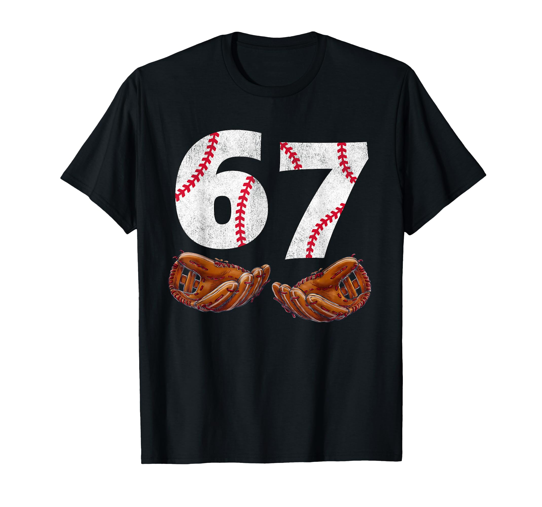67 Trend Baseball Glove Number T-Shirt - Custom Art Print for Adults - T-Shirt, Sweatshirt, Hoodie
